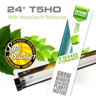 Sunblaster 2' T5HO 24W 6400K w/ Nanotech T5 Reflector Combo