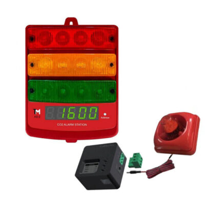 TrolMaster CO2 Alarm Station (Audio/Visual) and Cable Set