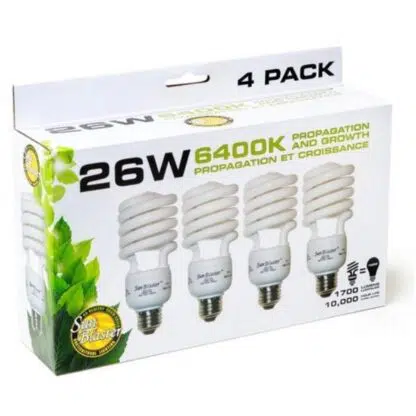 SunBlaster CFL Lighting 26W  6400 Kelvin - 4 per PK