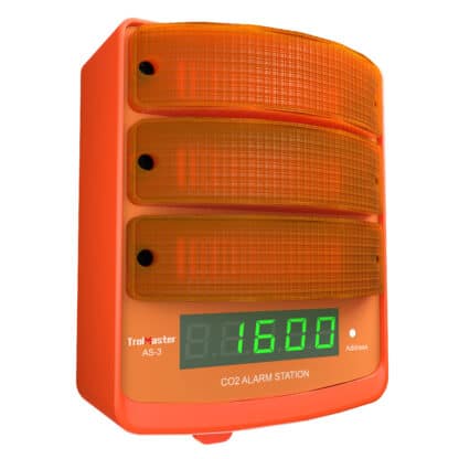 TrolMaster Carbon-X CO2 Alarm Station (amber light) LED display indicator cable set