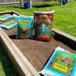 FoxFarm products in an outdoor garden