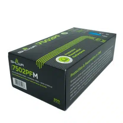 Showa 7502 Biodegradable 2.5mill Nitrile Gloves - 200/box - Image 2